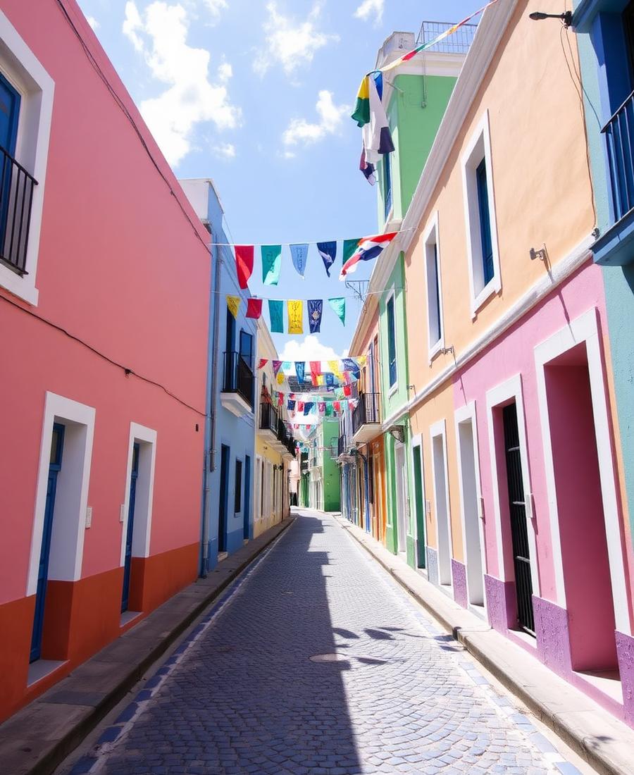 Calle Fortaleza & the Umbrella Street